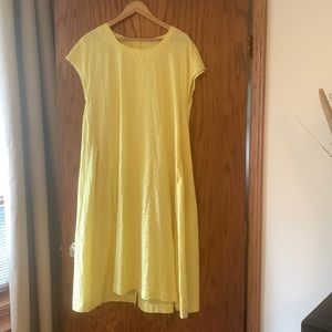 Two Danes Copenhagen NWOT Checked Cap Sleeve Midi Dress